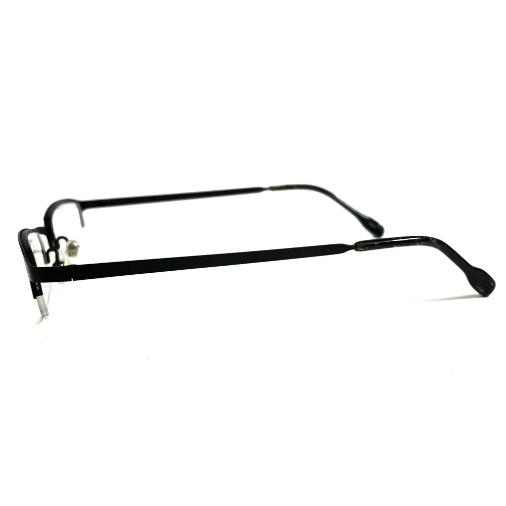ogi Eyeglasses Frames 0012 COL.10 Matte Black Rectangle Half Rim 45-21-140